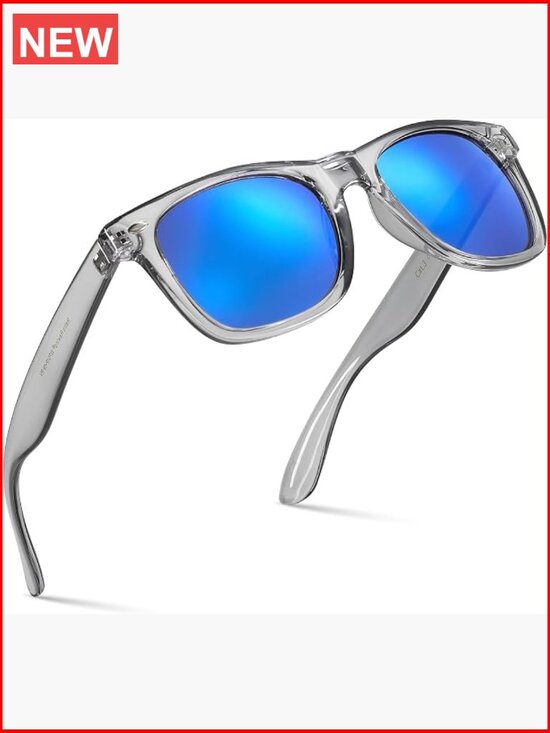 Retro Wayfarer Style Mirrored Sunglasses UV400 Protection main image 5